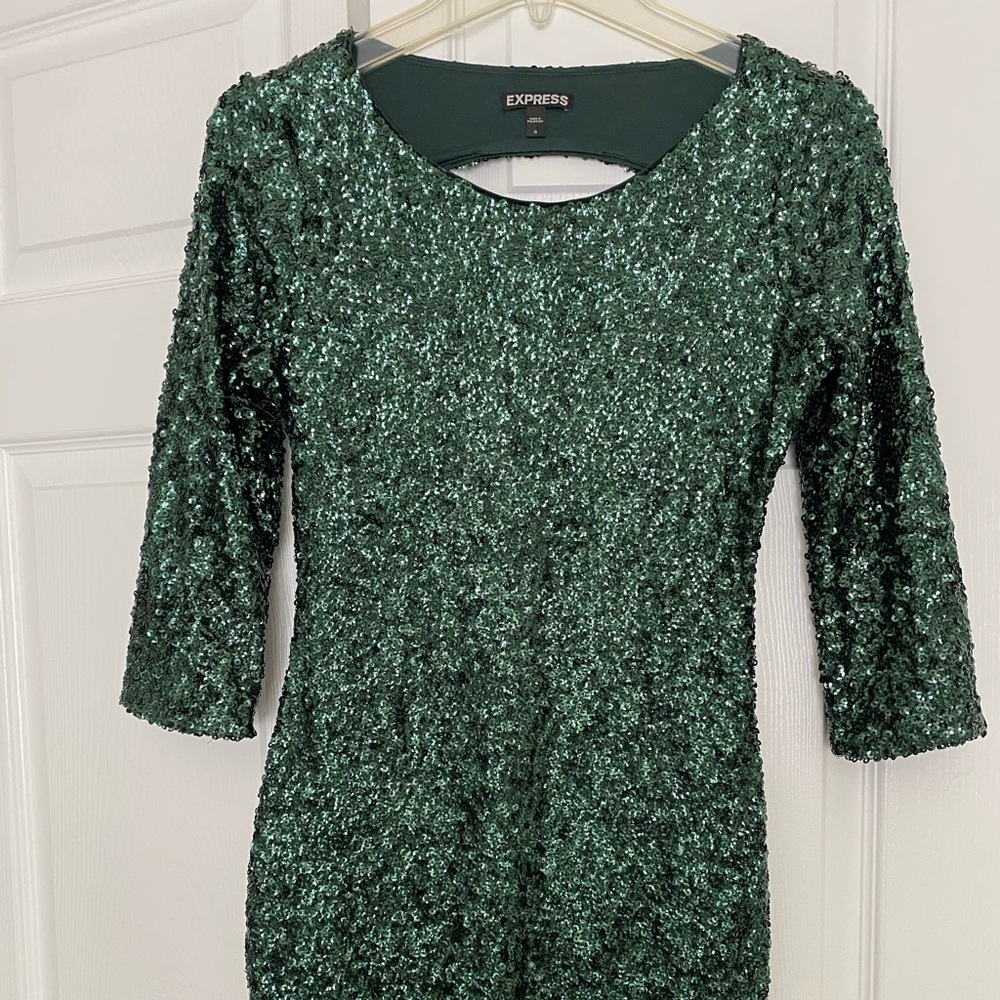 Express holiday sequin dress